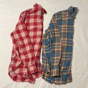 Set of 2 Men’s Flannels